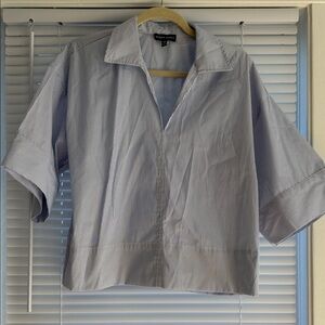 Classic Blue Striped Women's Top